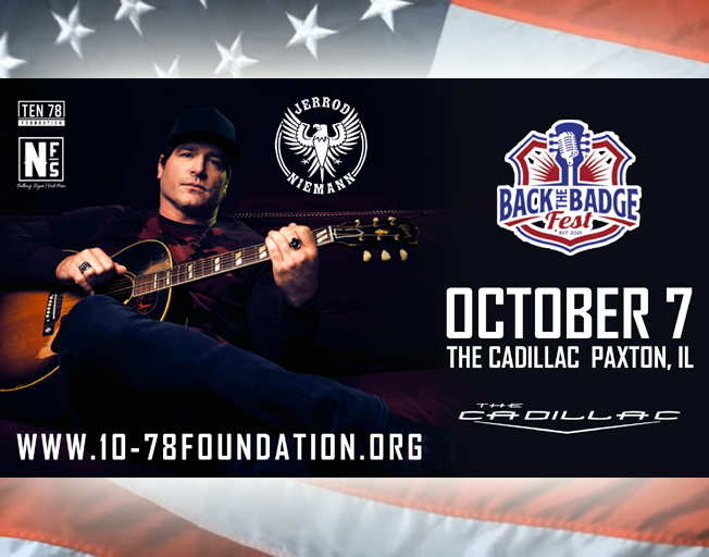 Jerrod Niemann - Back the Badge Fest - The Cadillac in Paxton, IL