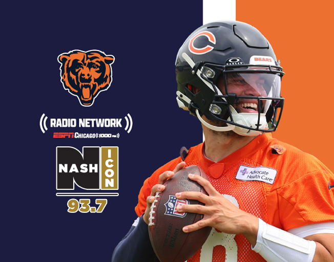 93.7 NASH Icon is a part of the Chicago Bears Radio Network