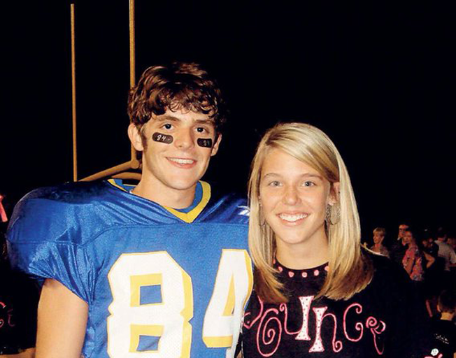 Thomas Rhett Akins and Lauren Gregory in High School