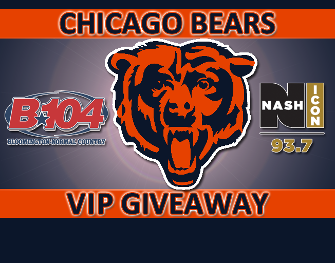 93.7 NASH Icon, Central Illinois’ home for the Chicago Bears, has teamed up with our sister station B104 to giveaway the ultimate Bears prize pack!