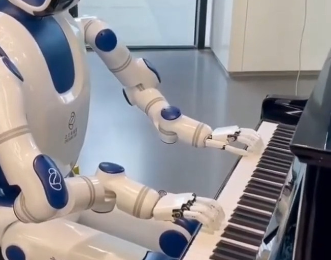 AI Robot Playing Piano