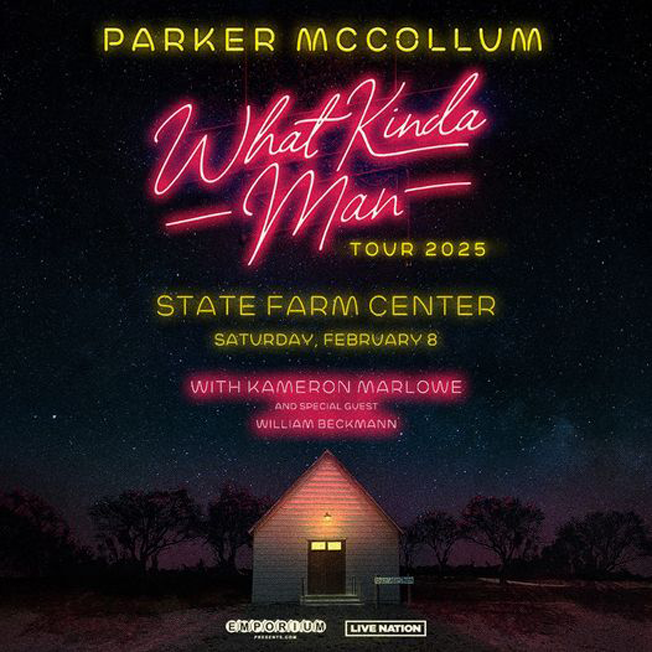 Parker McCollum "What Kind of Man Tour" February 8th, 2025 - State Farm Center - Champaign, IL