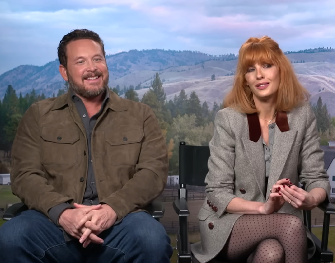 Cole Hauser and Kelly Reilly on 'ExtraTV'